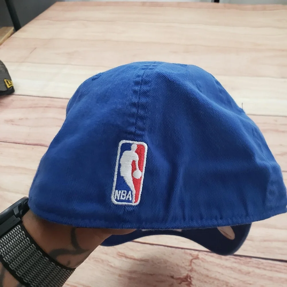 Philadelphia 76ers Hat Cap Strap Back One Size Blue‎ NBA Basketball Adidas Mens
